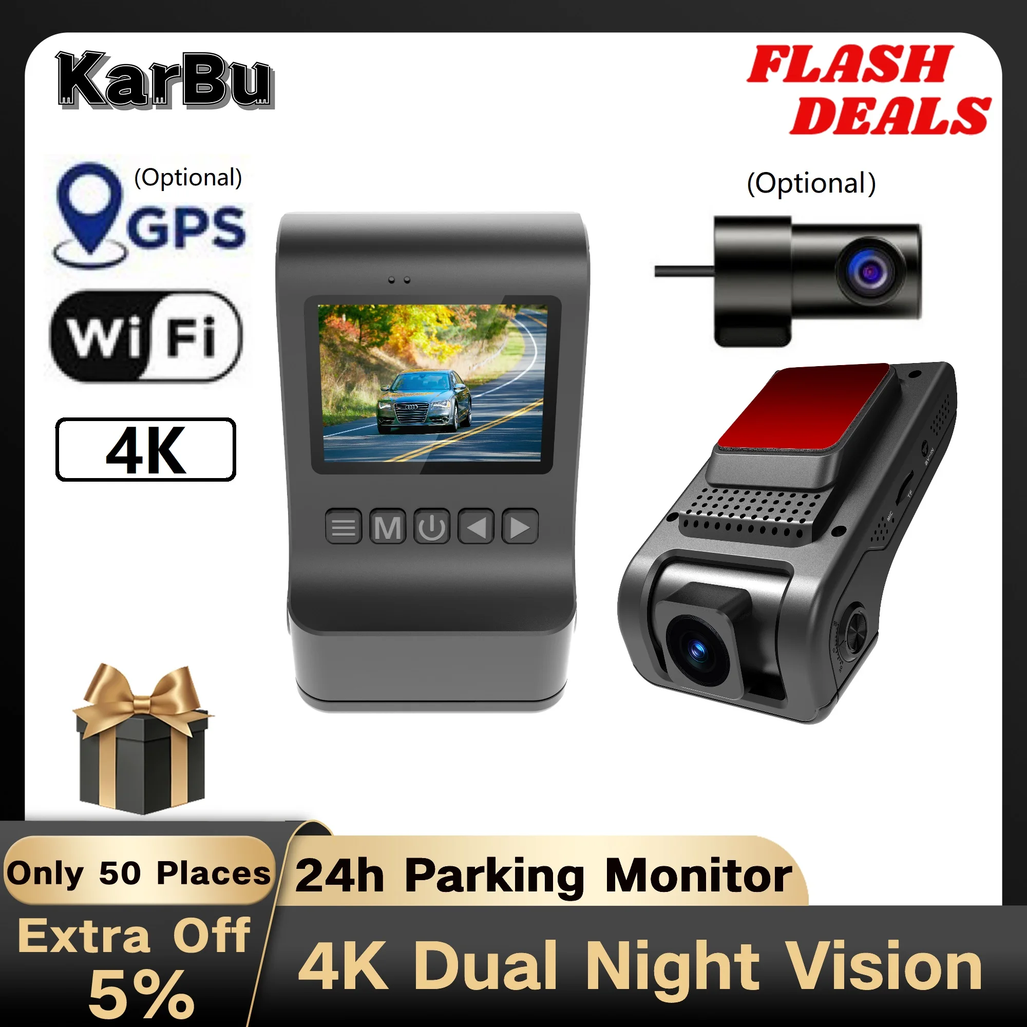 Dash Cam for Car Camera Dashcam 4K GPS WIFI 24h Parking Monitor Dvr Para Coche Front and Rear Dual Dvrs Mini Video Registrator
Dash Cam for Car Camera Dashcam 4K GPS WIFI 24h Parking Monitor Dvr Para Coche Front and Rear Dual Dvrs Mini Video Registrator