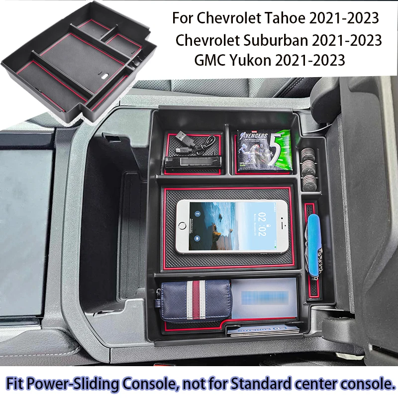 Center Console Organizer For 2021-2023 Chevrolet Tahoe/Suburban and GMC Yukon/Yukon XL Accessories(Fit Power-Sliding Console)
Center Console Organizer For 2021-2023 Chevrolet Tahoe/Suburban and GMC Yukon/Yukon XL Accessories(Fit Power-Sliding Console)