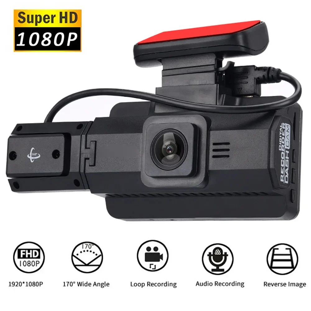 3 Inch Dash Cam HD 1080P Dual Lens Car DVR Front Inside Rear Video Recorder Night Vision G-sensor Loop Recording Car Camera
3 Inch Dash Cam HD 1080P Dual Lens Car DVR Front Inside Rear Video Recorder Night Vision G-sensor Loop Recording Car Camera