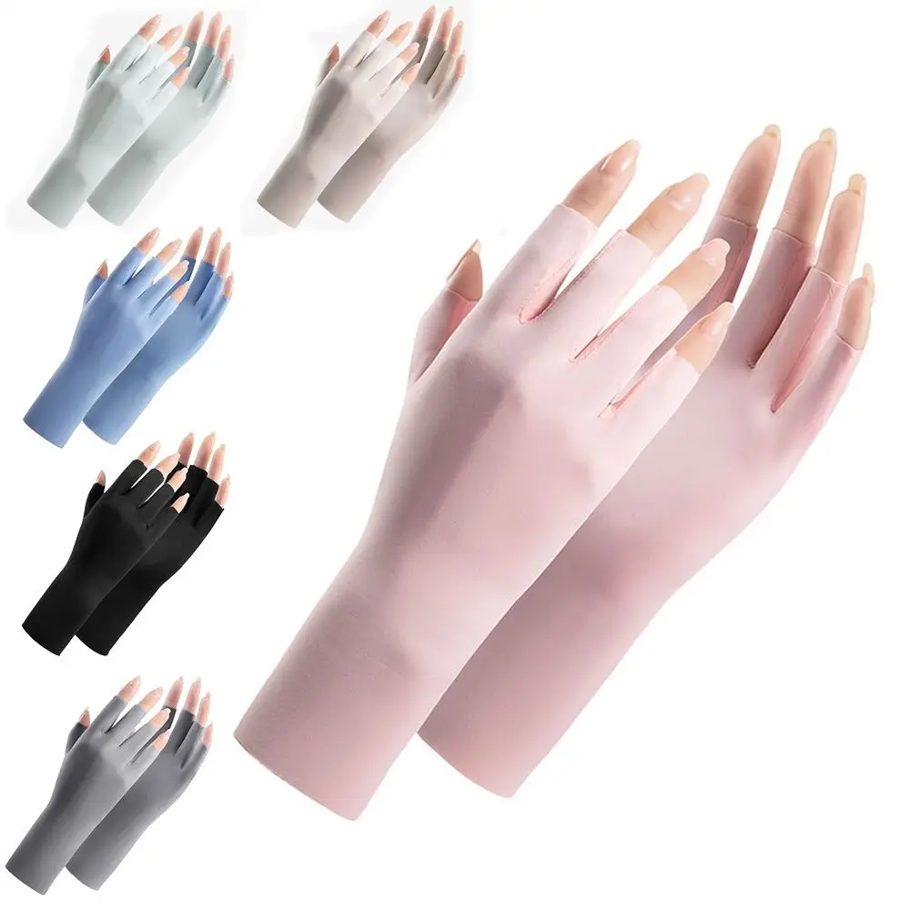 

Anti -Uv Rays Sunscreen Gloves Protect Finger Skin Led Lamp Nail Art Mittens Nail Uv Protection Radiation Proof