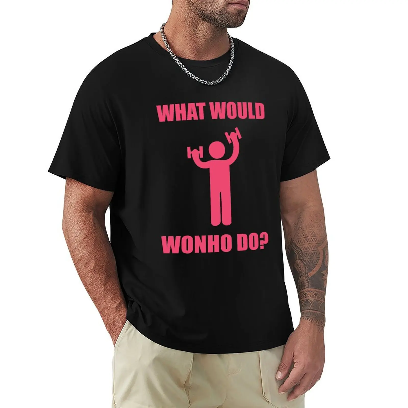 What Would Wonho Do T-shirt kawaii clothes graphics heavy weight t shirts for men
What Would Wonho Do T-shirt kawaii clothes graphics heavy weight t shirts for men