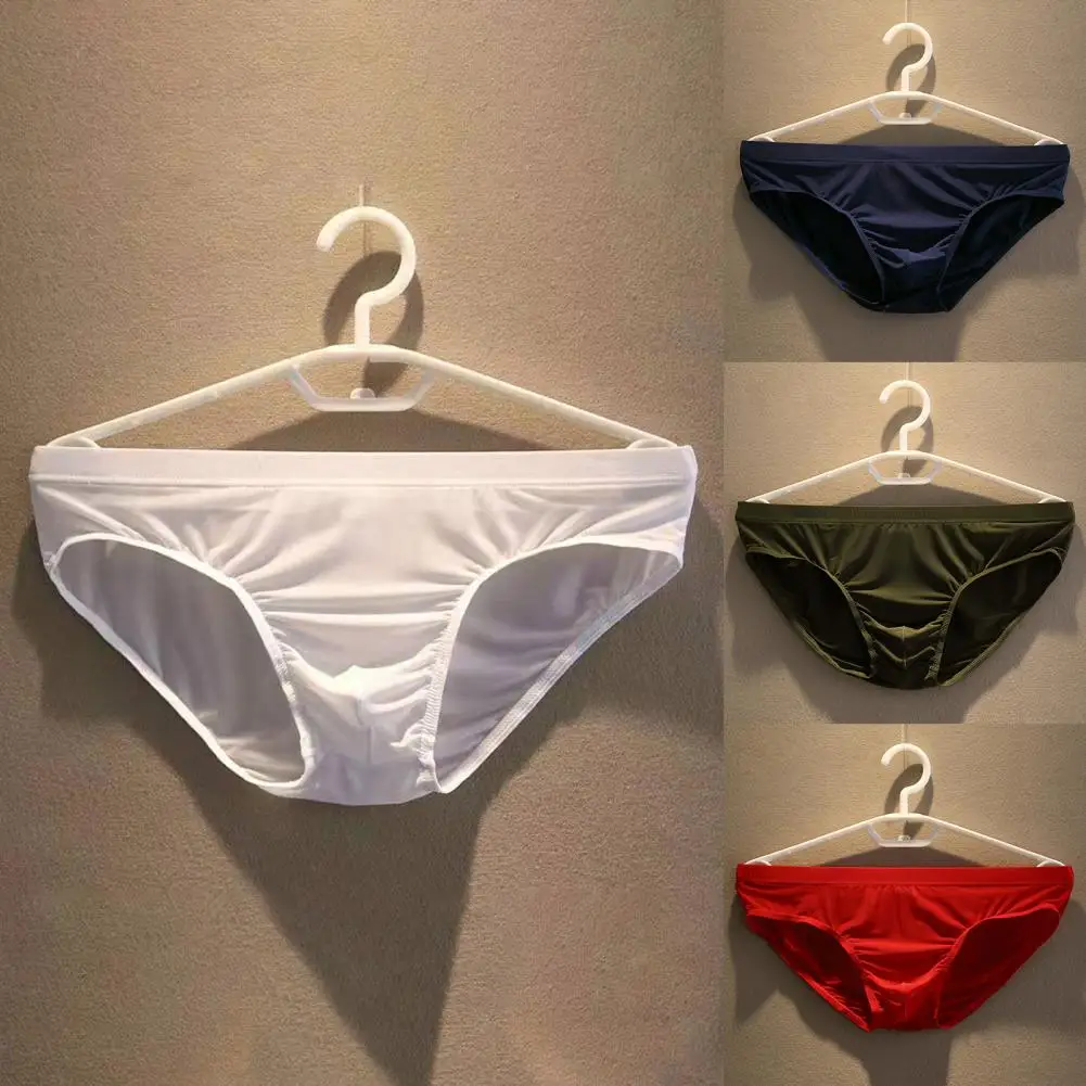 Men Briefs Ice Silk Low Waist Solid Color Ultra Thin Seamless Quick Dry Male Underpants Panties Sexy Underwear Swimming Trunks
Men Briefs Ice Silk Low Waist Solid Color Ultra Thin Seamless Quick Dry Male Underpants Panties Sexy Underwear Swimming Trunks