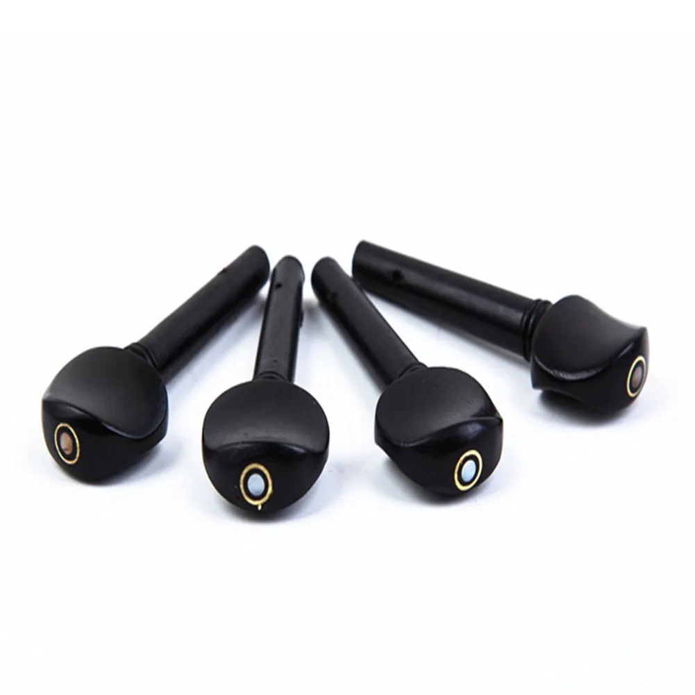 4pcs Elegant Ebony Violin Pegs Fine Craftsmanship Long-Lasting Performance For 2/1, 4/1, 4/3, 4/4, 8/1 Violin Accessories
4pcs Elegant Ebony Violin Pegs Fine Craftsmanship Long-Lasting Performance For 2/1, 4/1, 4/3, 4/4, 8/1 Violin Accessories