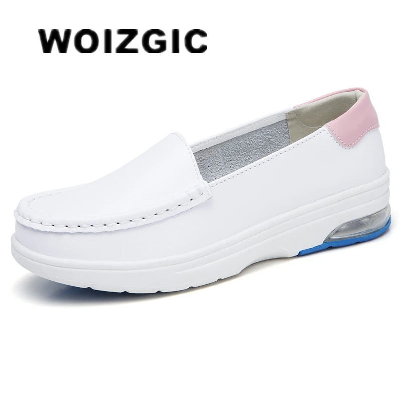 WOIZGIC Women Ladies Female Nurse Shoes Flats Platform Loafter Slip On Moccasins Spring Ballerines Korean Size 34-41 TY-1188
WOIZGIC Women Ladies Female Nurse Shoes Flats Platform Loafter Slip On Moccasins Spring Ballerines Korean Size 34-41 TY-1188