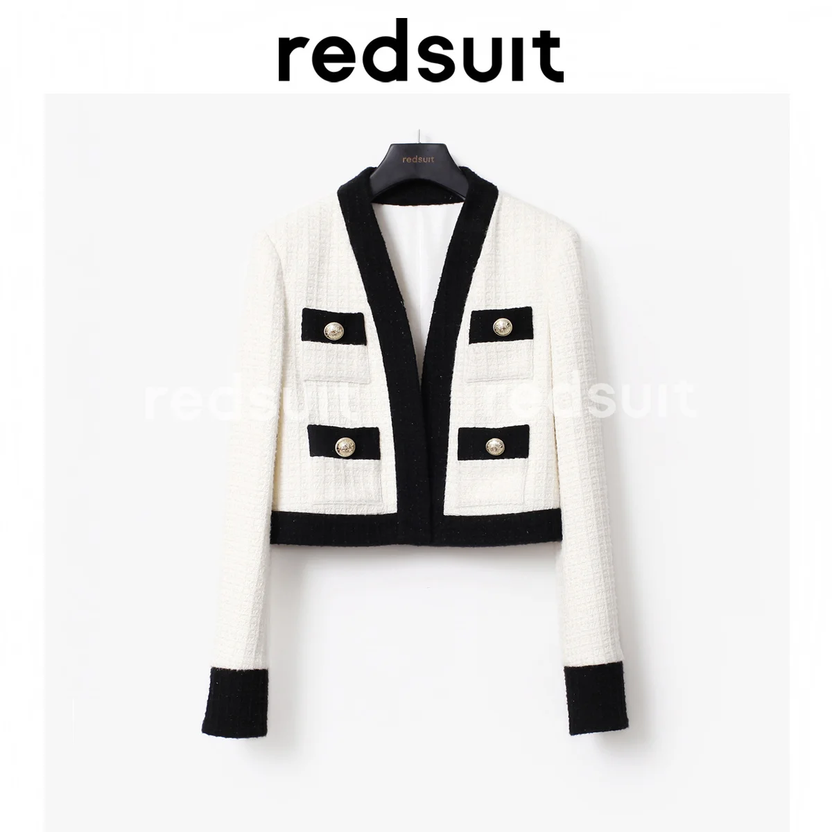 Fashion Contrast Color Show Thin Temperament Elegant White Tweed Top Celebrity Short Fragrant Coat
Fashion Contrast Color Show Thin Temperament Elegant White Tweed Top Celebrity Short Fragrant Coat