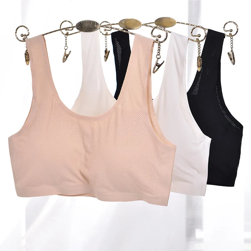 Ice Silk Sports Large Size Bra Without Steel Ring Ice Silk Breathable Tube Top Sports Bras Mesh Bra Workout Top Running Plus
Ice Silk Sports Large Size Bra Without Steel Ring Ice Silk Breathable Tube Top Sports Bras Mesh Bra Workout Top Running Plus
