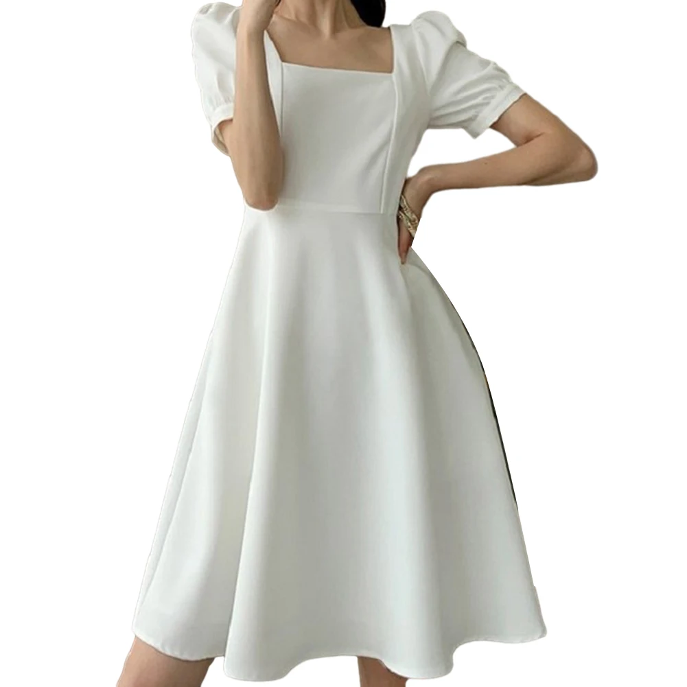 For Women Women Dress Dress A Line Dress Beach Vest Solid Color Square Neck Summer Wedding Women Elegant Dress
For Women Women Dress Dress A Line Dress Beach Vest Solid Color Square Neck Summer Wedding Women Elegant Dress