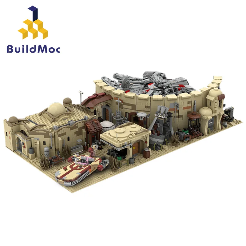 MOC Space War Tatooineals Eisley-Cantina Slums Home Desert Village Battle Base Building Speeder Spacecraft Building Block Toy
MOC Space War Tatooineals Eisley-Cantina Slums Home Desert Village Battle Base Building Speeder Spacecraft Building Block Toy