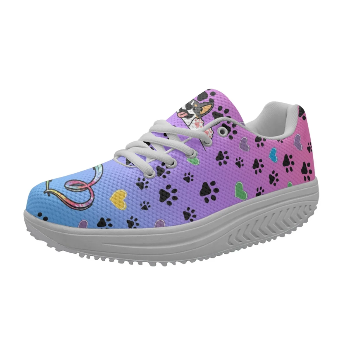 Женские нескользящие кроссовки, на платформе, с градиентом, «Собачья лапа», дышащие, индивидуальный дизайн, для весны и осени
Женские нескользящие кроссовки, на платформе, с градиентом, «Собачья лапа», дышащие, индивидуальный дизайн, для весны и осени