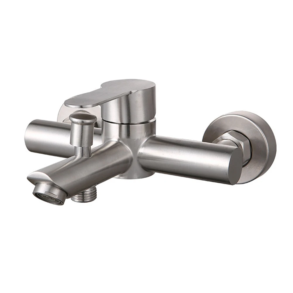 Convenient Triple Valve Nozzle Tap Bathtub Faucet 304 Stainless Steel Construction Easy Water Flow and Temperature Control
Convenient Triple Valve Nozzle Tap Bathtub Faucet 304 Stainless Steel Construction Easy Water Flow and Temperature Control