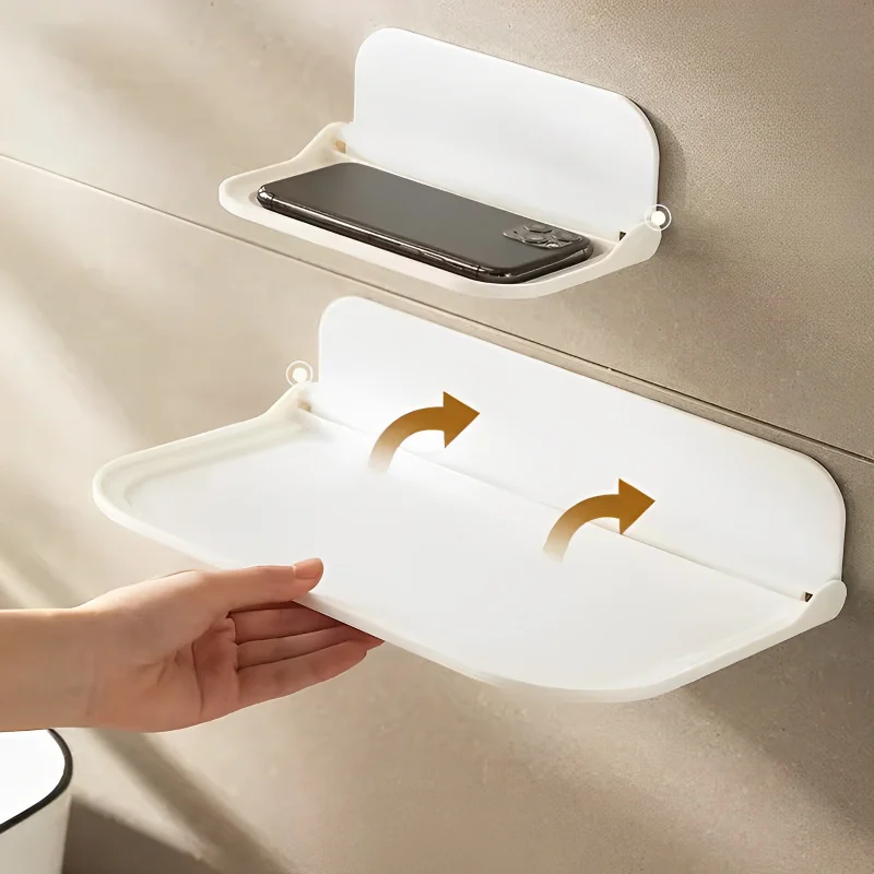 Wall Mounted Foldable Wall Shelf Punch-Free Home Storage Rack Phone Holder Jewelry Remote Control Towel Clothes Storage Rack
Wall Mounted Foldable Wall Shelf Punch-Free Home Storage Rack Phone Holder Jewelry Remote Control Towel Clothes Storage Rack