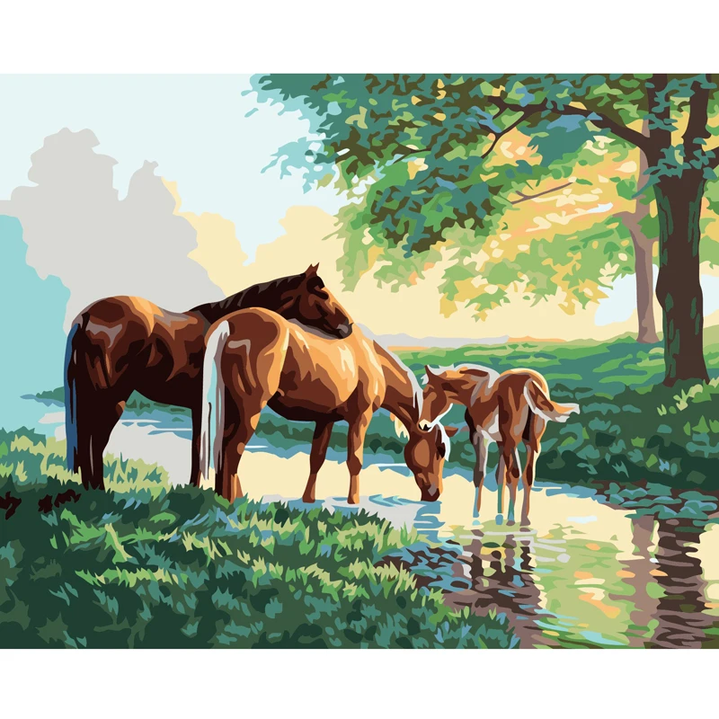 Custom Animal Handmade Oil Painting Three Horses In The Creek Nordic Modern Oil Painting Home Decor Figure Wall
Custom Animal Handmade Oil Painting Three Horses In The Creek Nordic Modern Oil Painting Home Decor Figure Wall