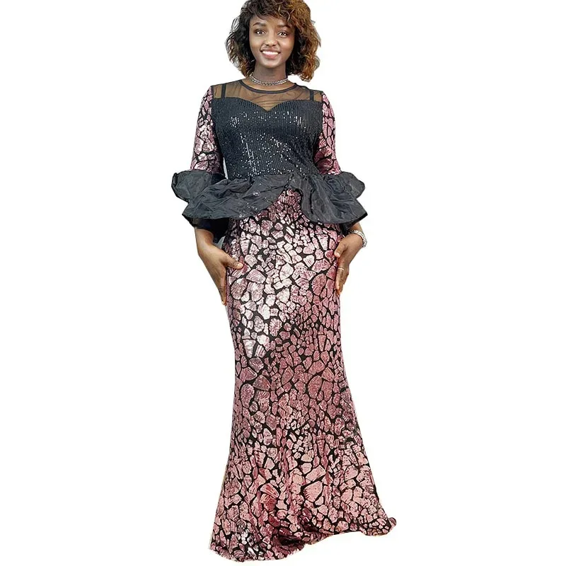 African Wedding Party Dresses for Women Elegant African Long Sleeve Sequin Evening Long Gowns Outfits Dashiki African Clothing
African Wedding Party Dresses for Women Elegant African Long Sleeve Sequin Evening Long Gowns Outfits Dashiki African Clothing