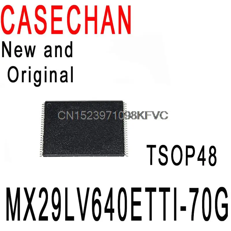 

5PCS New and Original MX29LV640 TSOP-48 SMD Flash 64M Memory IC Chip In Stock MX29LV640ETTI-70G