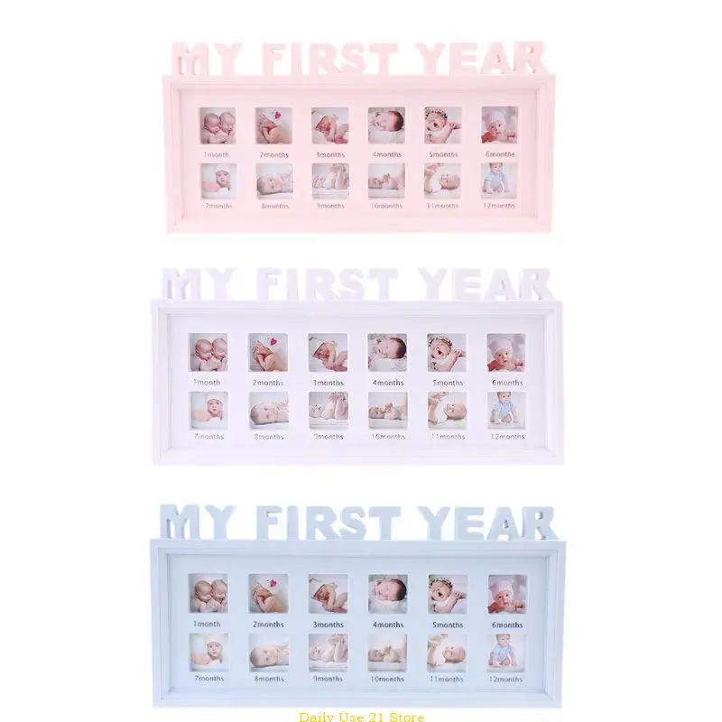 Durable Newborn Baby Frame 0-12 Months the First Year Pictures Photo Frame Souvenirs Keep Kids Growing Memory
Durable Newborn Baby Frame 0-12 Months the First Year Pictures Photo Frame Souvenirs Keep Kids Growing Memory