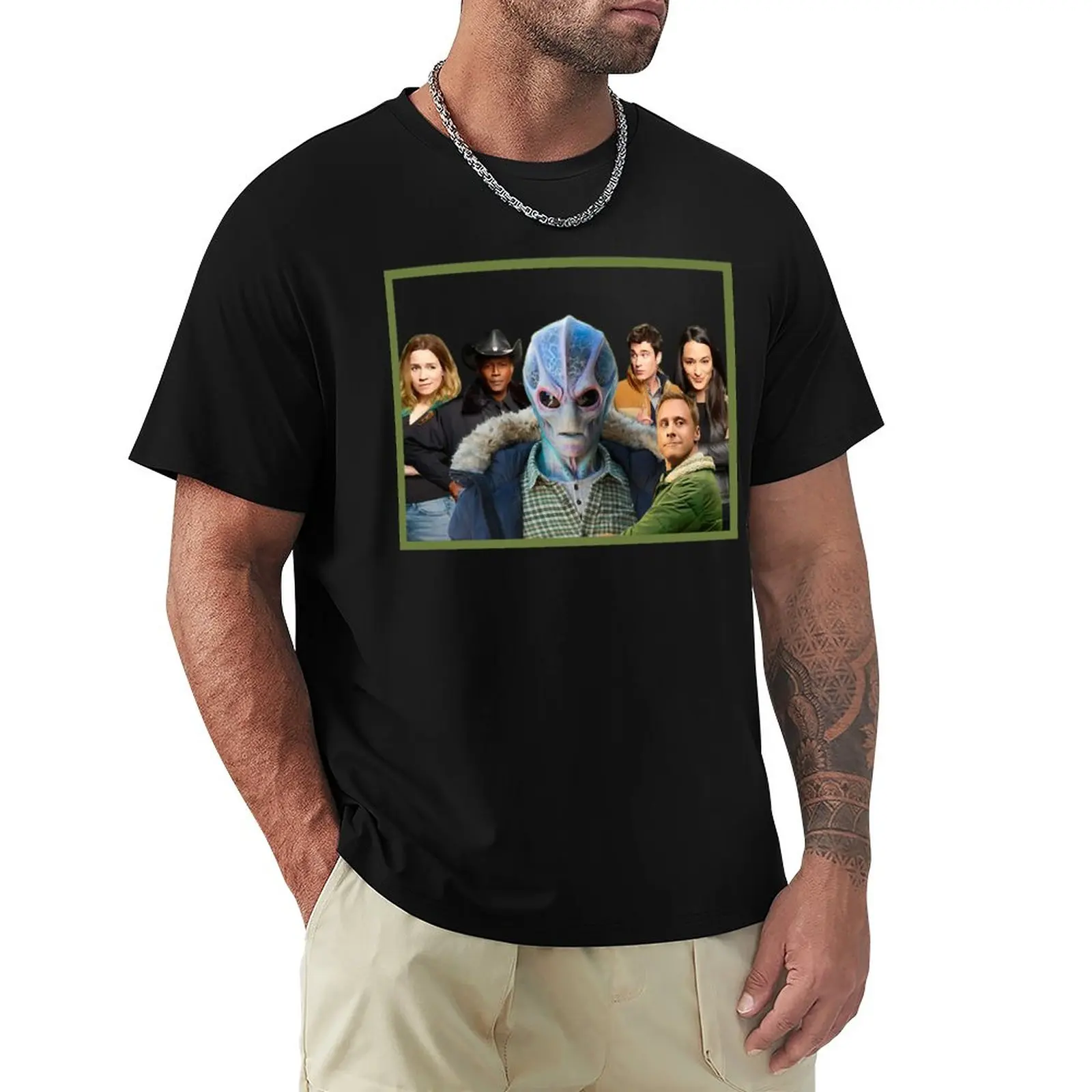 Sparkling Based On Comics Funky RESIDENT ALIEN Cute Vintage T-Shirt funny t shirts shirts graphic tees plain black t shirts men
Sparkling Based On Comics Funky RESIDENT ALIEN Cute Vintage T-Shirt funny t shirts shirts graphic tees plain black t shirts men