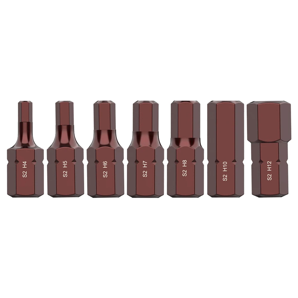 H4H12 Hex Screwdriver Bit 10mm Hex Shank Precision Engineering 30mm Length Ideal for Impact Screwdriver 7pcs Set for Usage
H4H12 Hex Screwdriver Bit 10mm Hex Shank Precision Engineering 30mm Length Ideal for Impact Screwdriver 7pcs Set for Usage