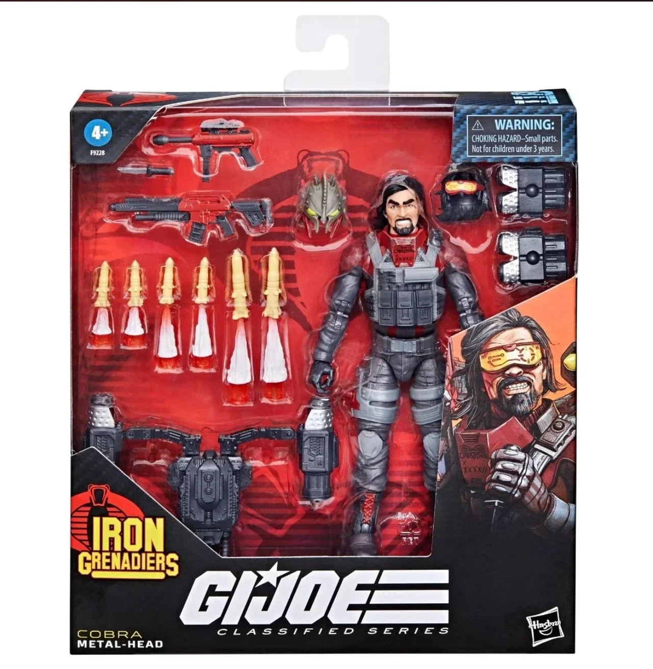 

In Stock 2024 New Hasbro Special Forces Cobra Steel Guard Iron Head 6-Inch Mobile Handle Toys Gifts