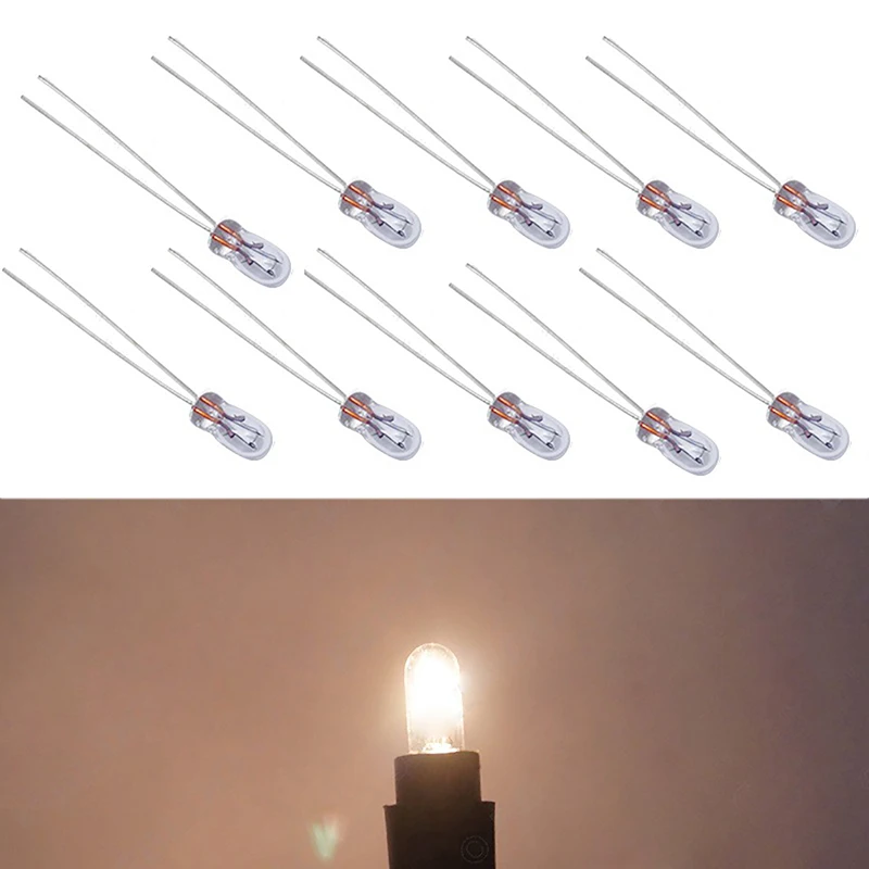 

10Pcs Car Dashboard Lights Cars Instrument Lamp T3 Led Dash Light Bulbs 12 Volt LED Car Light Lamps Dash Bulb