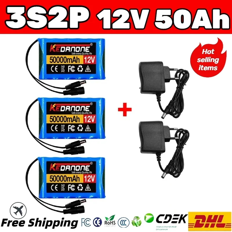 Original NEW Portable 12V 50000mAh Rechargeable Li-Ion Battery Built in BMS protection for CCTV,Camera,,fishing lights +charger
Original NEW Portable 12V 50000mAh Rechargeable Li-Ion Battery Built in BMS protection for CCTV,Camera,,fishing lights +charger