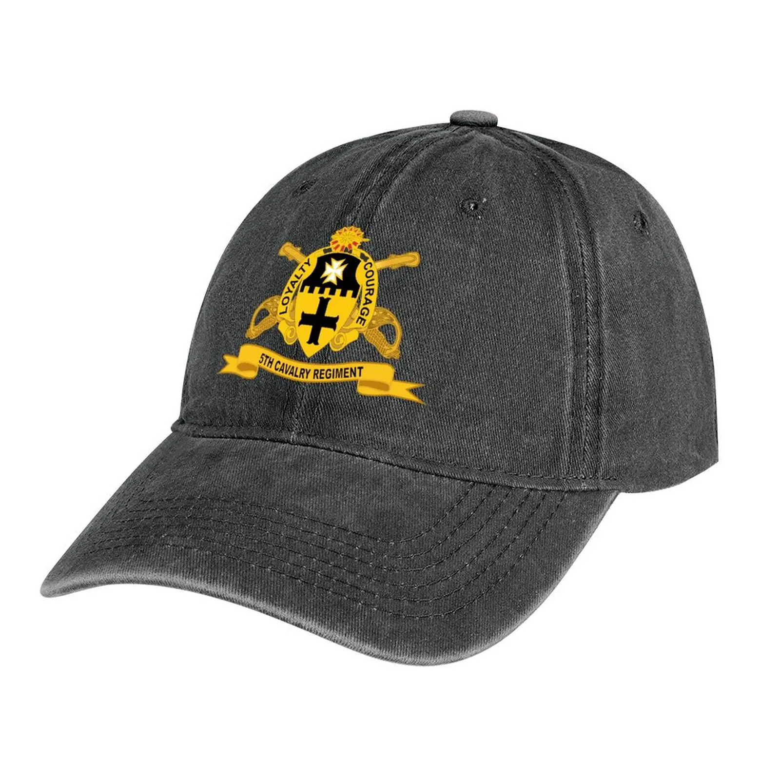 

Army- 5th Cavalry Regiment w Br - Ribbon Cowboy Hat Beach Bag hard hat Women's Hats 2024 Men's