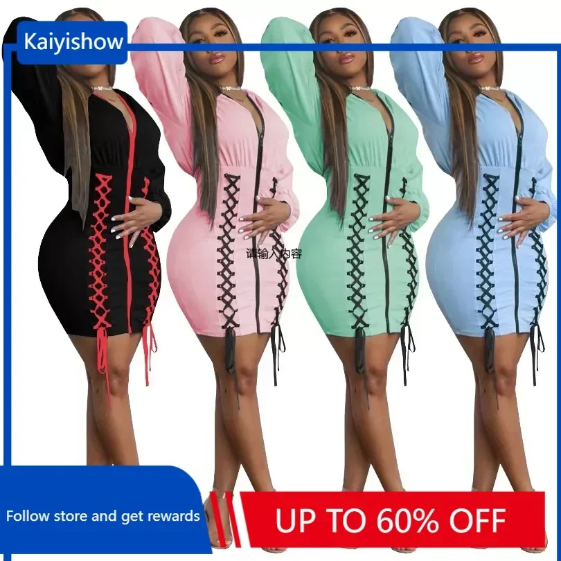 

Новое поступление весна 2024 сексуальное Африканское платье с длинным рукавом с высокой талией с капюшоном мини-платье африканские платья для женщин африканская одежда