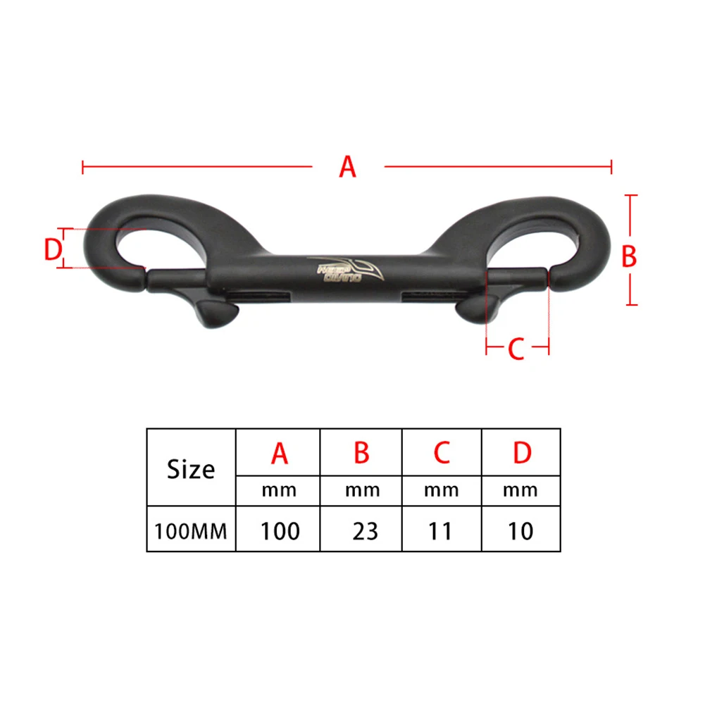 Brand NEW Diving Snap Hook Scuba Accessories Black/White/Purple Double Ended 100x23x10mm 1x 316 Stainless Steel
Brand NEW Diving Snap Hook Scuba Accessories Black/White/Purple Double Ended 100x23x10mm 1x 316 Stainless Steel