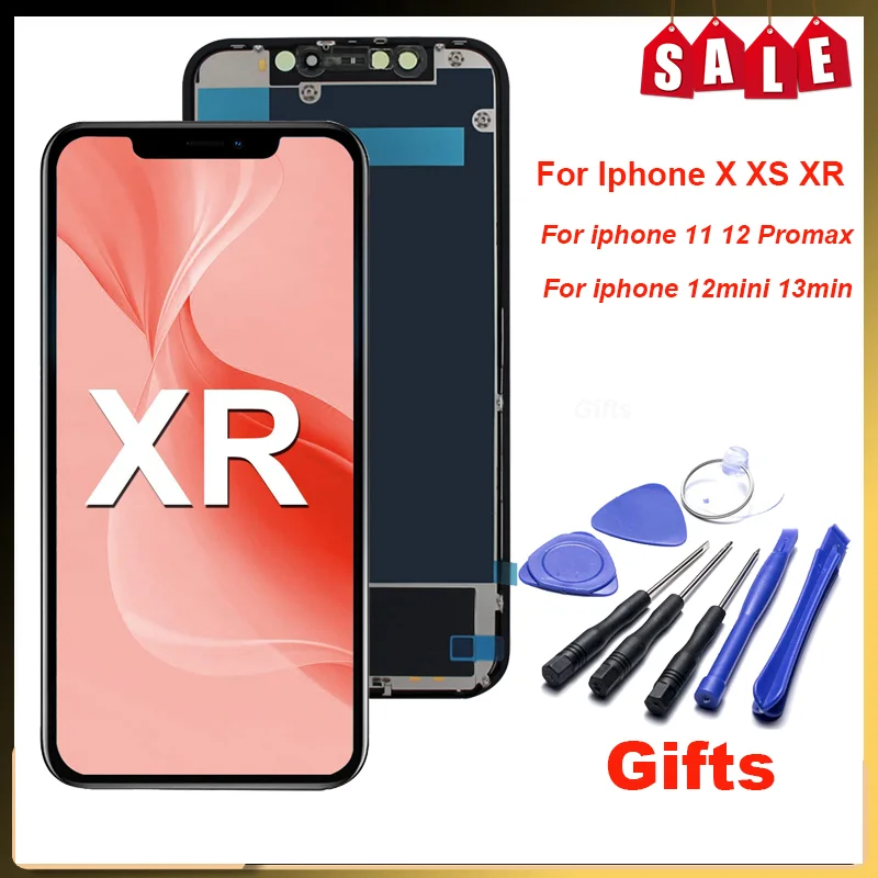OLED LCD For iPhone 11 X XR XS Max LCD Display Touch Screen Digitizer Assembly For iPhone 12 13 Promax With Disassembly Tools
OLED LCD For iPhone 11 X XR XS Max LCD Display Touch Screen Digitizer Assembly For iPhone 12 13 Promax With Disassembly Tools