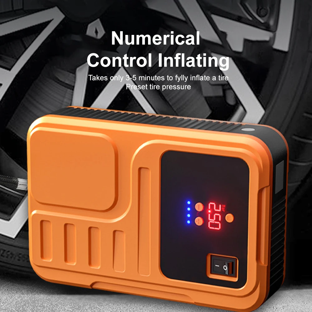 10000mah Car Jump Starter Air Pump Portable Air Compressor Power Bank Auto Tyre Inflator Car Start Battery Booster Start Device
10000mah Car Jump Starter Air Pump Portable Air Compressor Power Bank Auto Tyre Inflator Car Start Battery Booster Start Device