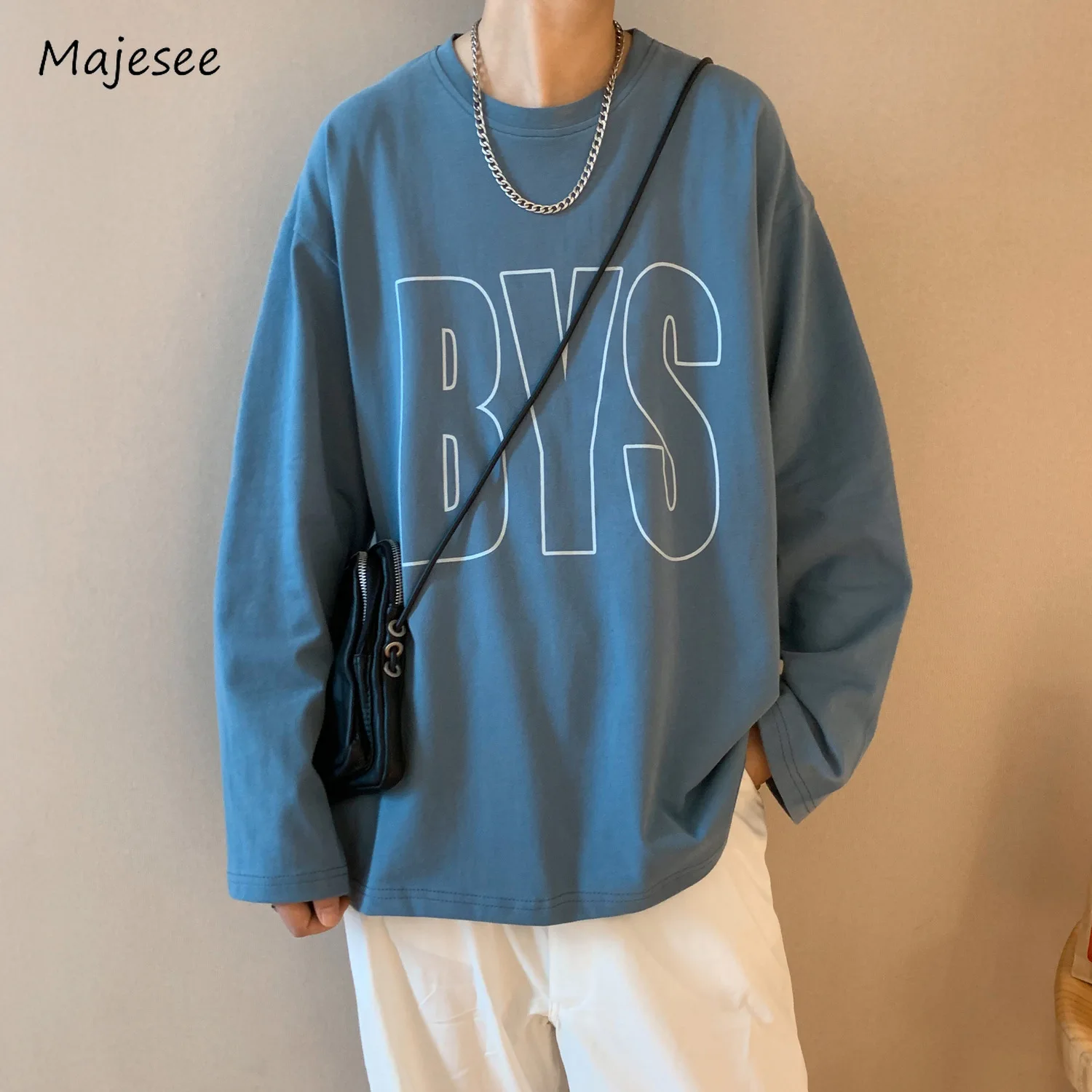 Letter Sweatshirts Men Panelled Baggy All-match O-neck Long Sleeve Spring Autumn Daily Fitness Fashion Leisure Teens Clothing
Letter Sweatshirts Men Panelled Baggy All-match O-neck Long Sleeve Spring Autumn Daily Fitness Fashion Leisure Teens Clothing