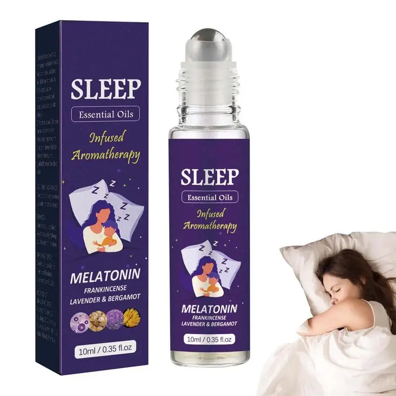 

New 10ml Aromatherapy Deep Sleep Lavender Essential Oil Sleep Mist Oil For Sleeping Lavender And Bergamot Soothing Essential Oil