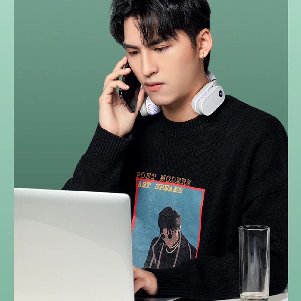 Portable Neck Fan Air Conditioner USB Rechargeable Mini Cooling Fan Travel Camping Neckband Fan Neck Outdoor Sports Cooling Fan
Portable Neck Fan Air Conditioner USB Rechargeable Mini Cooling Fan Travel Camping Neckband Fan Neck Outdoor Sports Cooling Fan