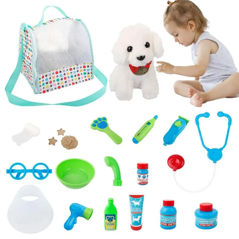Pet Care Play Set Pretend Play Doctor Set For Puppy Dog Toys Kids Doctor Kit With Stethoscope Syringe Thermometer Bandage
Pet Care Play Set Pretend Play Doctor Set For Puppy Dog Toys Kids Doctor Kit With Stethoscope Syringe Thermometer Bandage