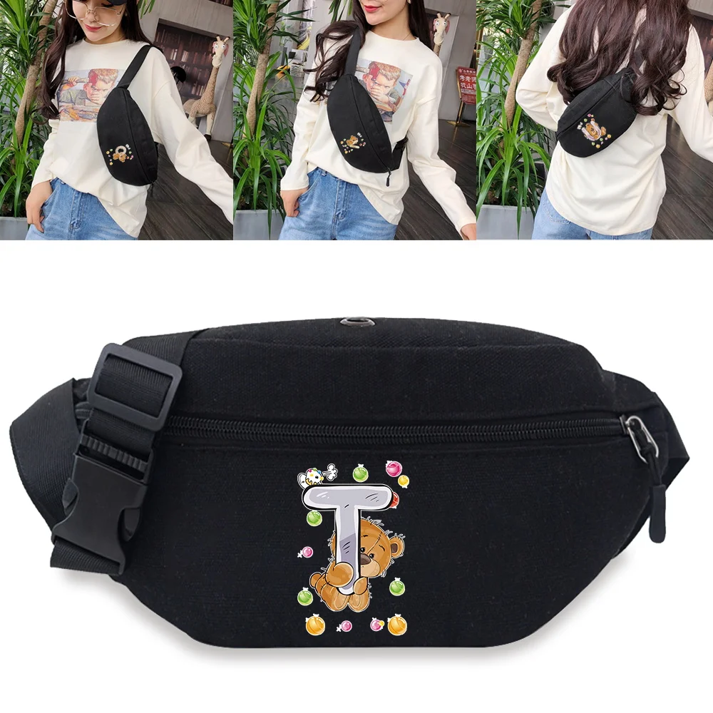 Unisex Women Man Waist Fanny Pack Belt Bear Letter Print Travel Purse Chest Pouch Bullet Pack Messenger Crossbody Shoulder Bag
Unisex Women Man Waist Fanny Pack Belt Bear Letter Print Travel Purse Chest Pouch Bullet Pack Messenger Crossbody Shoulder Bag