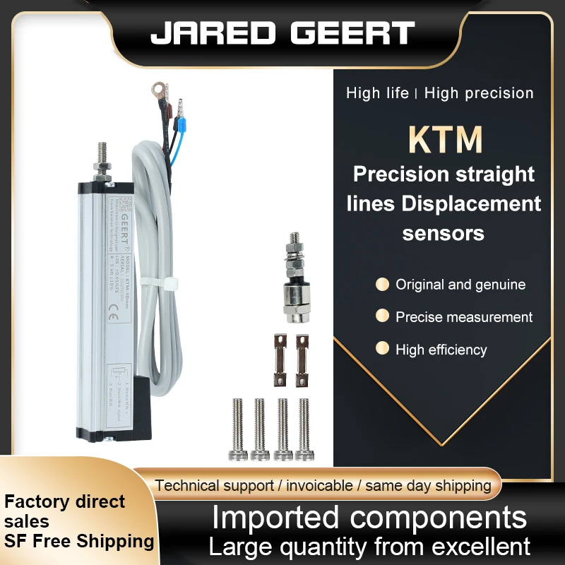 

GEERT KTM25-300mm Linear Position Transducer Miniature Tie Rod Displacement Sensor Potentiometer Position Measuring Instruments