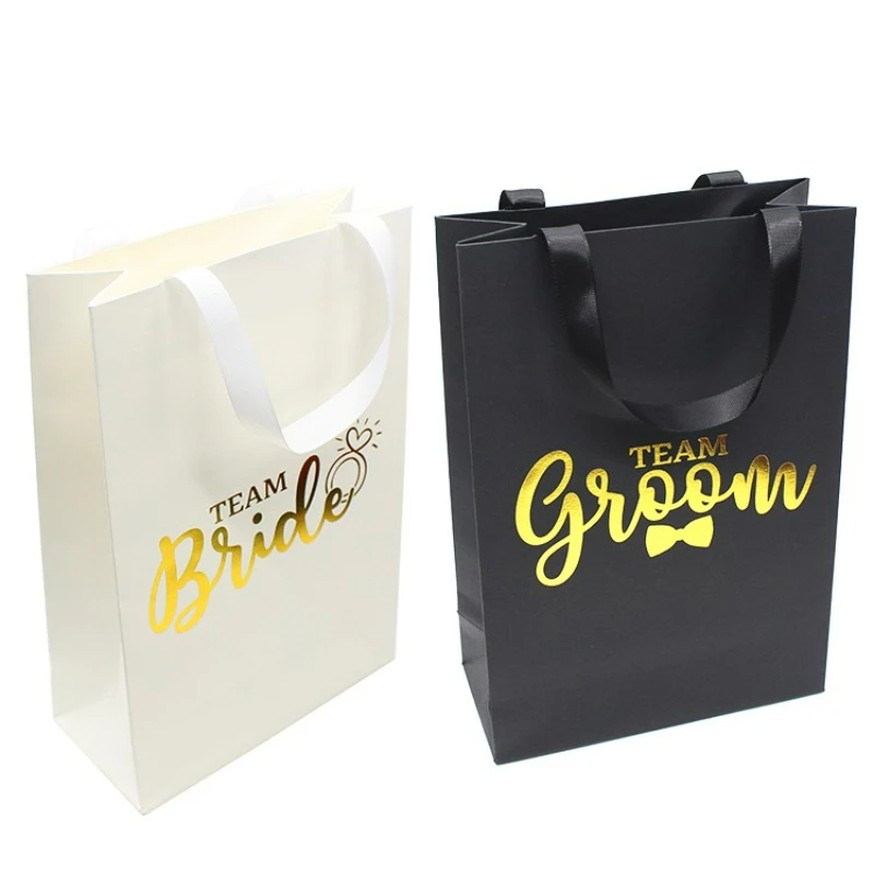 

Luxury Paper Bag| custom recyclable Custom Luxury Gold Foil Logo Hot Stamping Jewelry Paper Bag