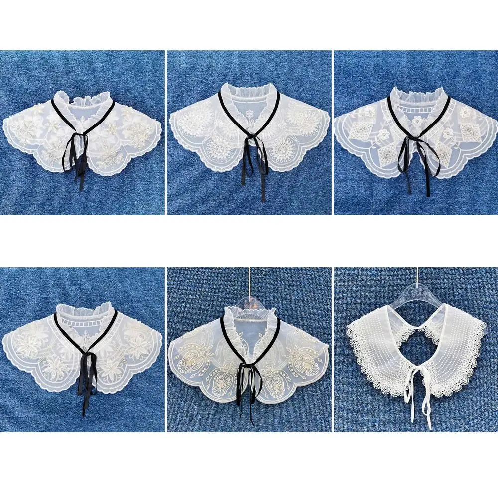 Съемные кружевные обертки, Съемный солнцезащитный фальшивый воротник, искусственный воротник, мини-накидка, Женская шаль
Съемные кружевные обертки, Съемный солнцезащитный фальшивый воротник, искусственный воротник, мини-накидка, Женская шаль