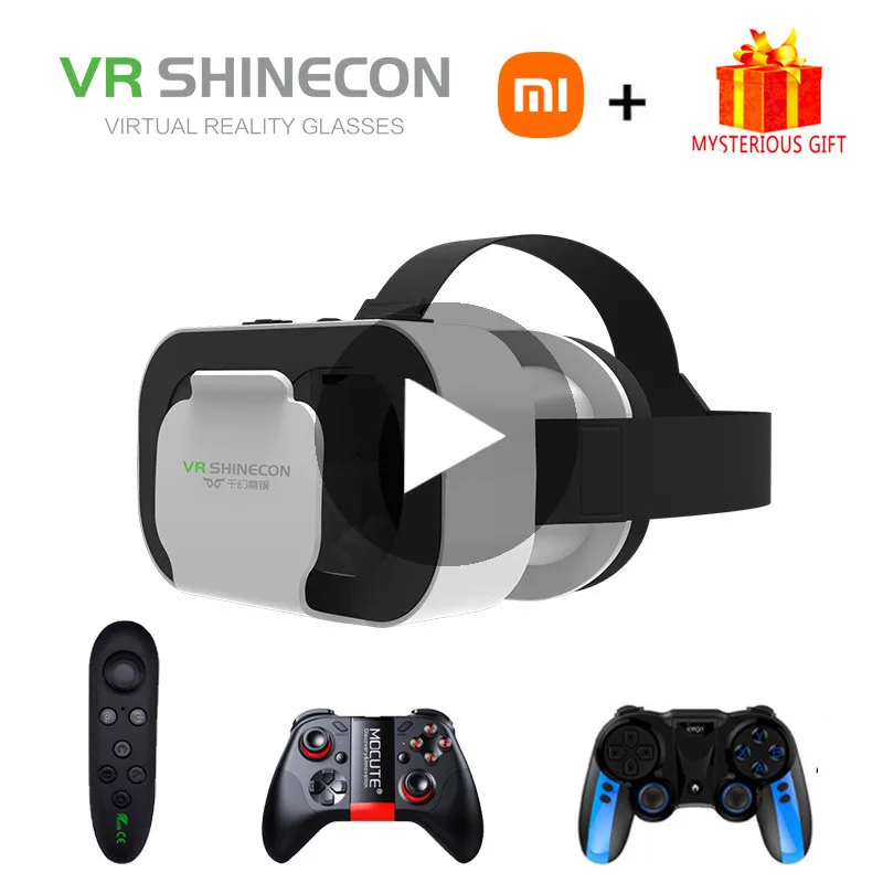 Xiaomi VR гарнитура Очки виртуальной реальности 3D HD Blu-Ray шлем для IPhone Android смартфонов