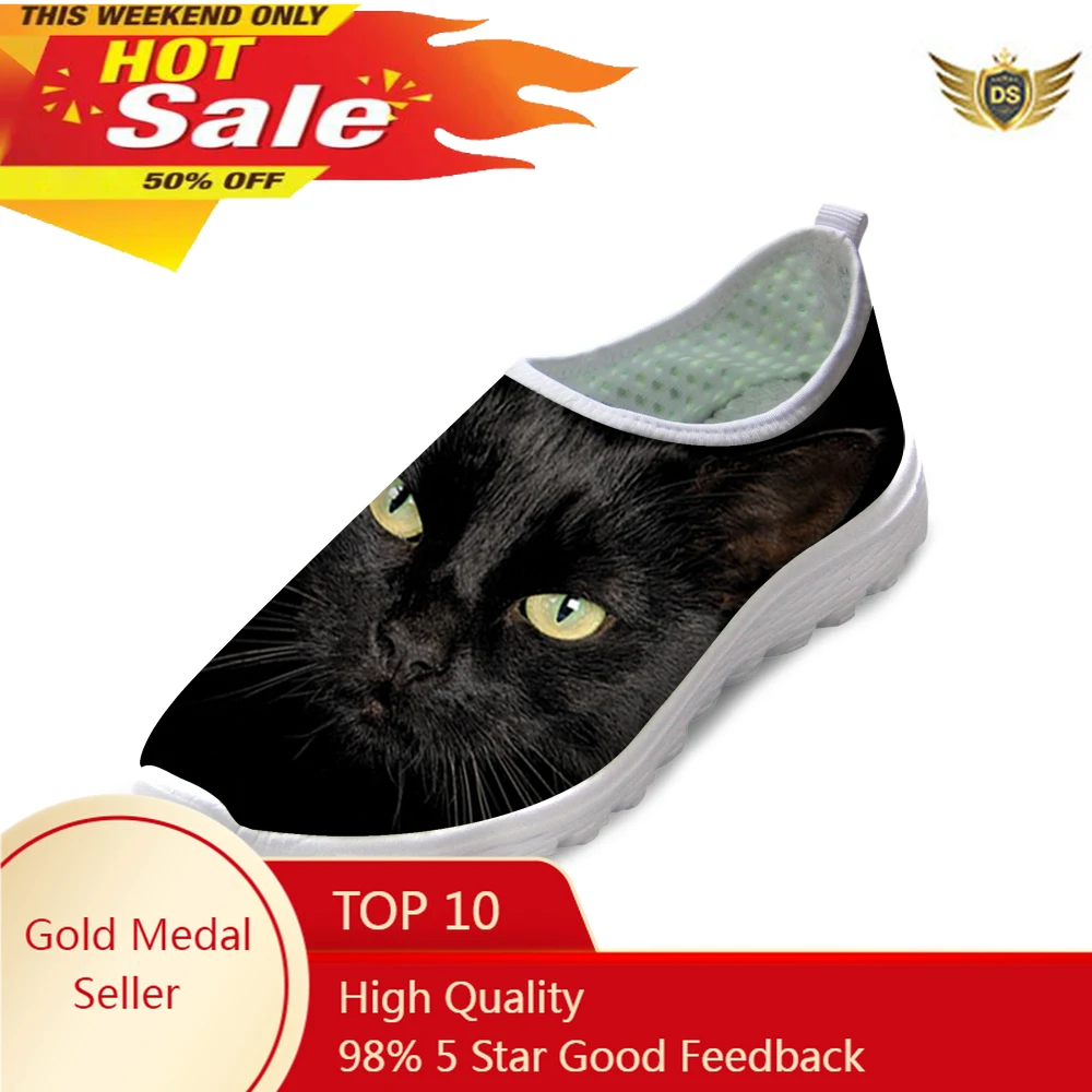Casual Women Flat Shoes Animal Black Cat Summer AF Mesh Shoes Breathable Zapatillas Deportivas Female Slip-on Flats 
Casual Women Flat Shoes Animal Black Cat Summer AF Mesh Shoes Breathable Zapatillas Deportivas Female Slip-on Flats
