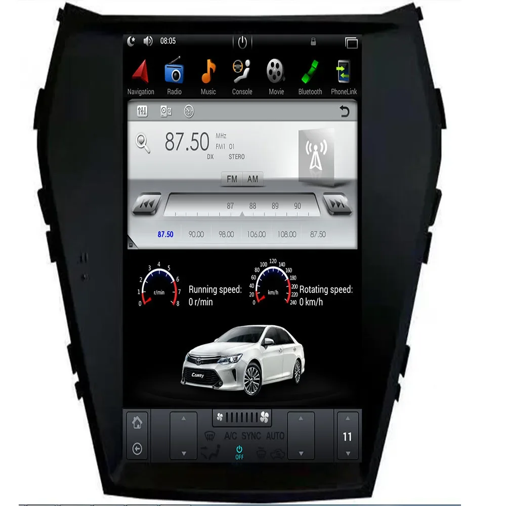 Автомобильный DVD-плеер 12,3 "PX6 в стиле Tesla, Android 9,0, GPS-плеер для Hyundai santa Fe Ix45 2013-2050, 6 ГБ, 64 ГБ, 6 ядер, радио, стерео
Автомобильный DVD-плеер 12,3 "PX6 в стиле Tesla, Android 9,0, GPS-плеер для Hyundai santa Fe Ix45 2013-2050, 6 ГБ, 64 ГБ, 6 ядер, радио, стерео