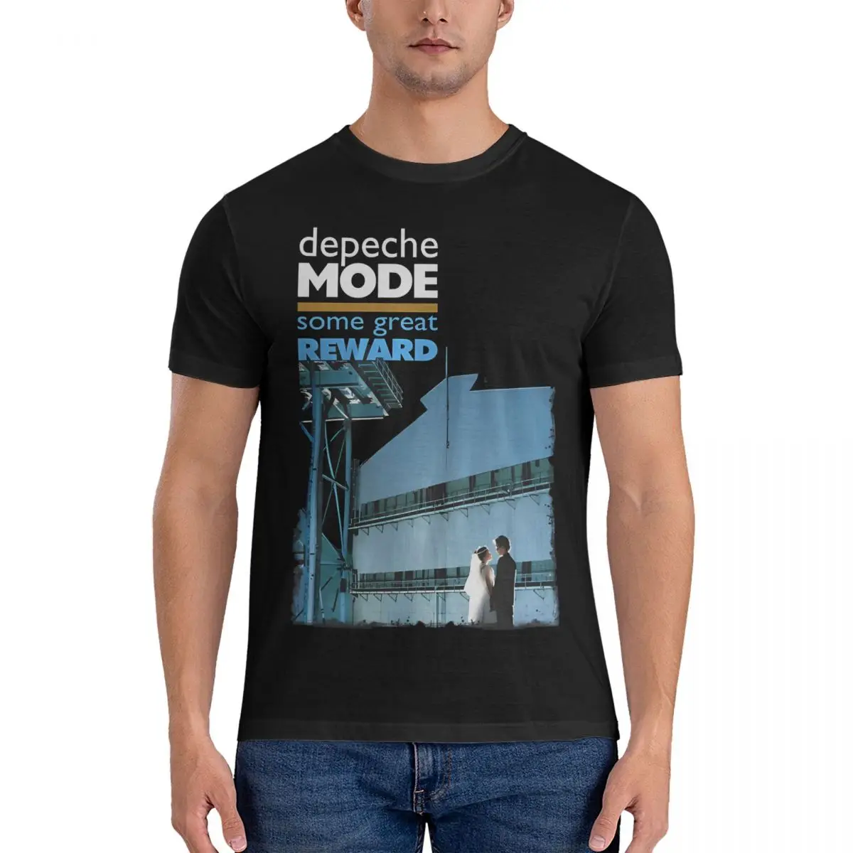 

Men Some Great Reward T Shirts Depeche Band Mode 100% Cotton Clothes Vintage Short Sleeve Round Neck Tees Gift Idea T-Shirt