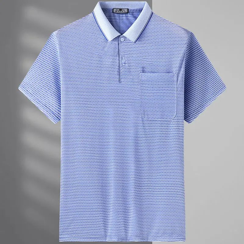 2023 New Men's T-shirt Short Sleeve Polo-Neck Commuter Summer Basic Fashion Casual All-match England Striped Pockets Pullovers
2023 New Men's T-shirt Short Sleeve Polo-Neck Commuter Summer Basic Fashion Casual All-match England Striped Pockets Pullovers