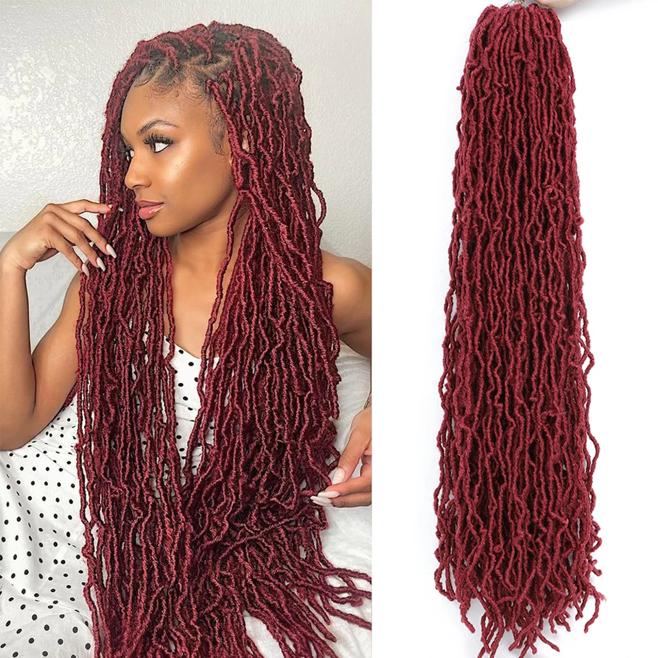 18 24 36 Inch Synthetic Long New Faux Locs Braiding Black Brown Soft Locs Crochet Hair Goddess Locs Crochet Hair For Black Women
18 24 36 Inch Synthetic Long New Faux Locs Braiding Black Brown Soft Locs Crochet Hair Goddess Locs Crochet Hair For Black Women