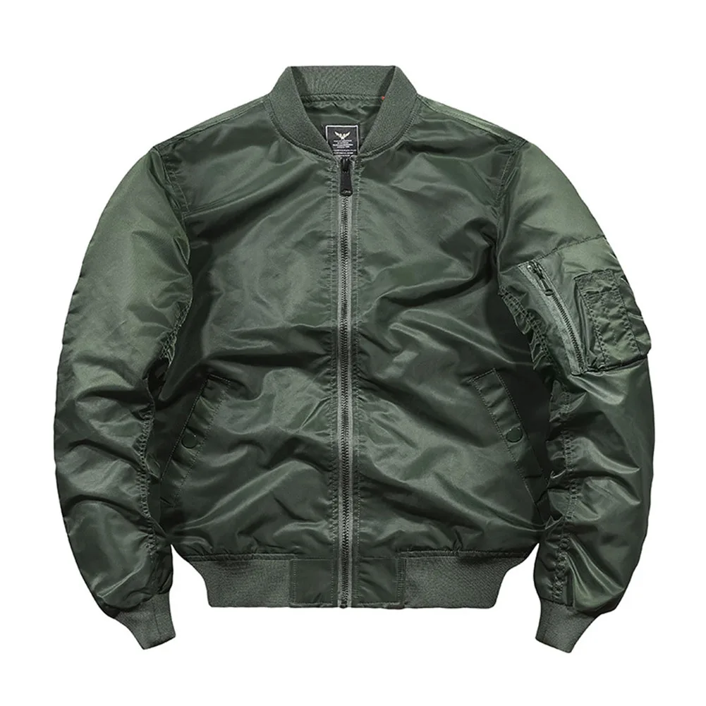 Stylish Men's Clothes Zip Up Military Fly Jackets Coat Baseball Flight Pilot Coats Rib Sleeve Thick Windbreaker Man Outwear Tops
Stylish Men's Clothes Zip Up Military Fly Jackets Coat Baseball Flight Pilot Coats Rib Sleeve Thick Windbreaker Man Outwear Tops