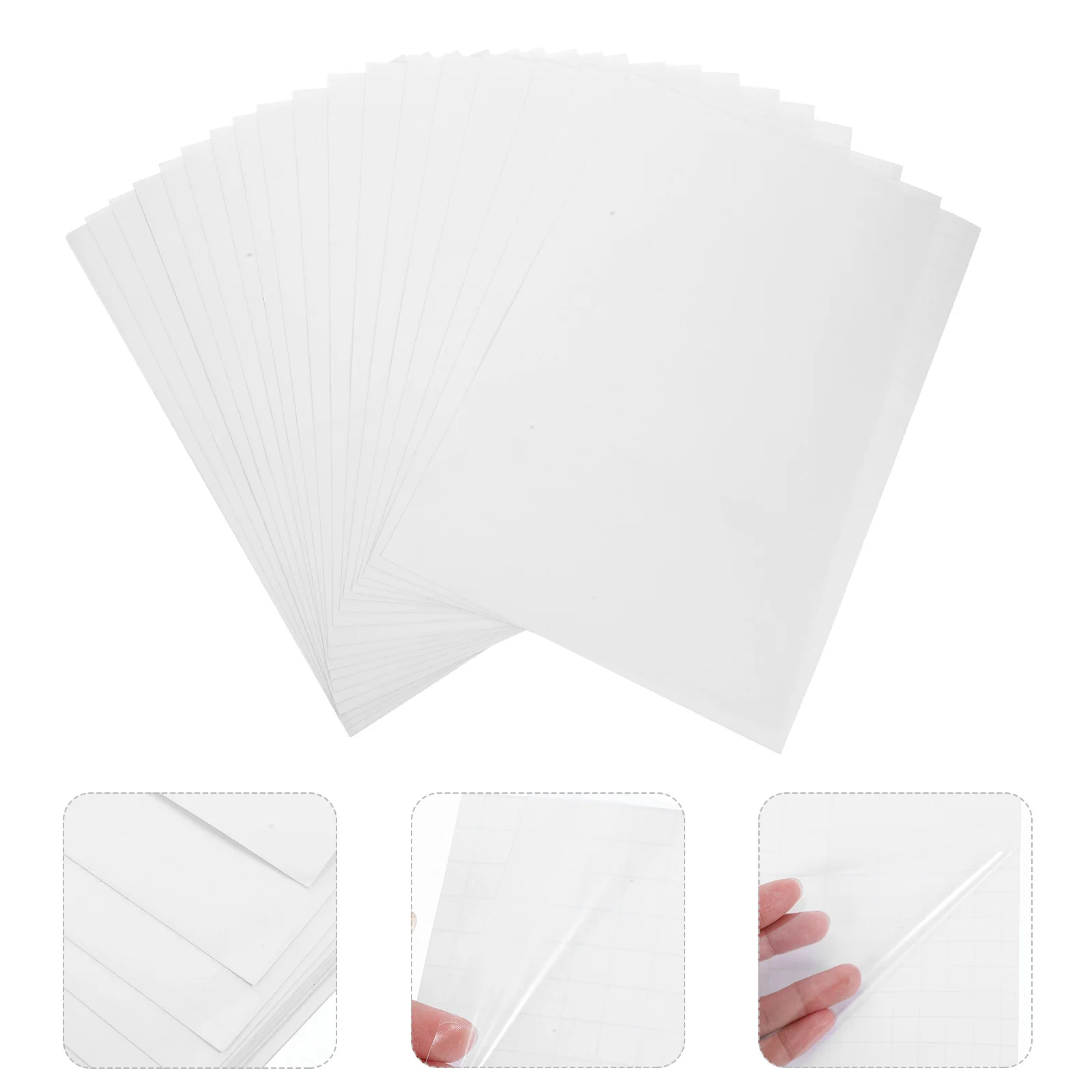 20 Pcs Sealing Film Cold Lamination Printable Stickers Pvc Specimen Laminating Films 
20 Pcs Sealing Film Cold Lamination Printable Stickers Pvc Specimen Laminating Films