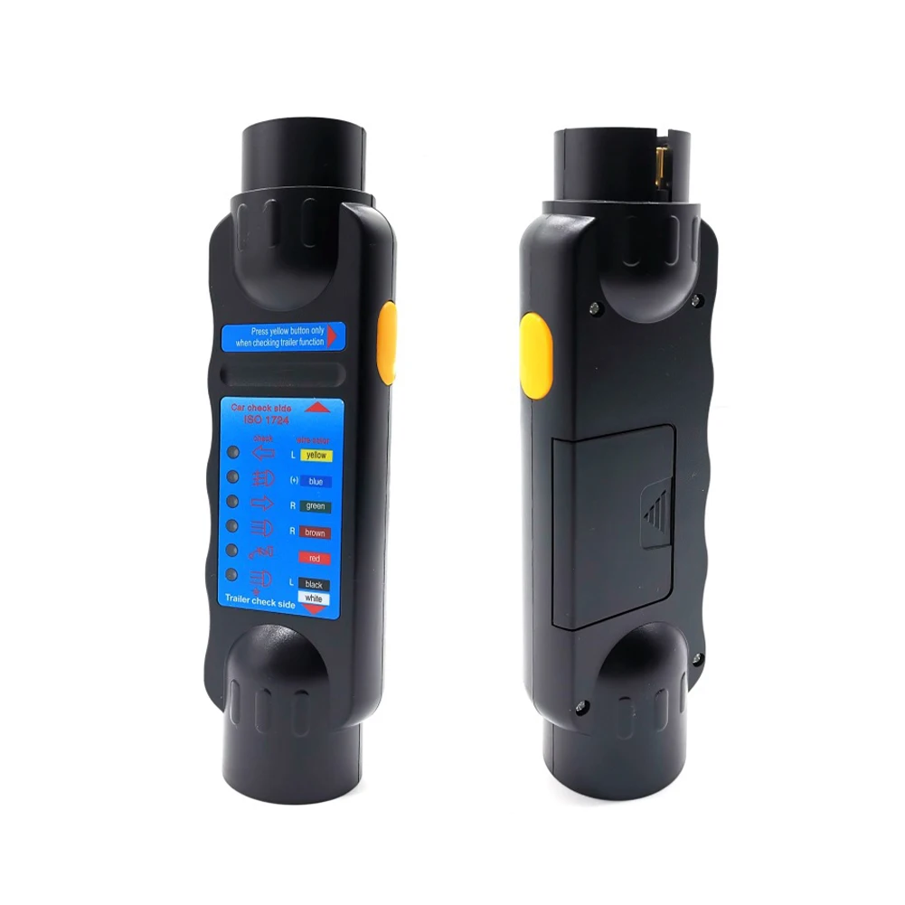 12V 7Pin Car Trailer Tester Plug 7pin To 13pin Adapter RV Towing Light Cable Circuit Connector Tester Electrical Diagnostic Tool
12V 7Pin Car Trailer Tester Plug 7pin To 13pin Adapter RV Towing Light Cable Circuit Connector Tester Electrical Diagnostic Tool