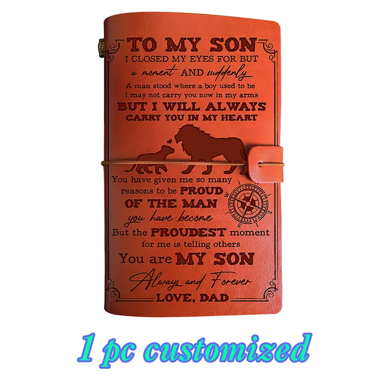 Engraved Leather Journal Birthday Gift Dropshipping Us A6 Notebook Diary Engravable Customized To My Son Personalized Gift
Engraved Leather Journal Birthday Gift Dropshipping Us A6 Notebook Diary Engravable Customized To My Son Personalized Gift