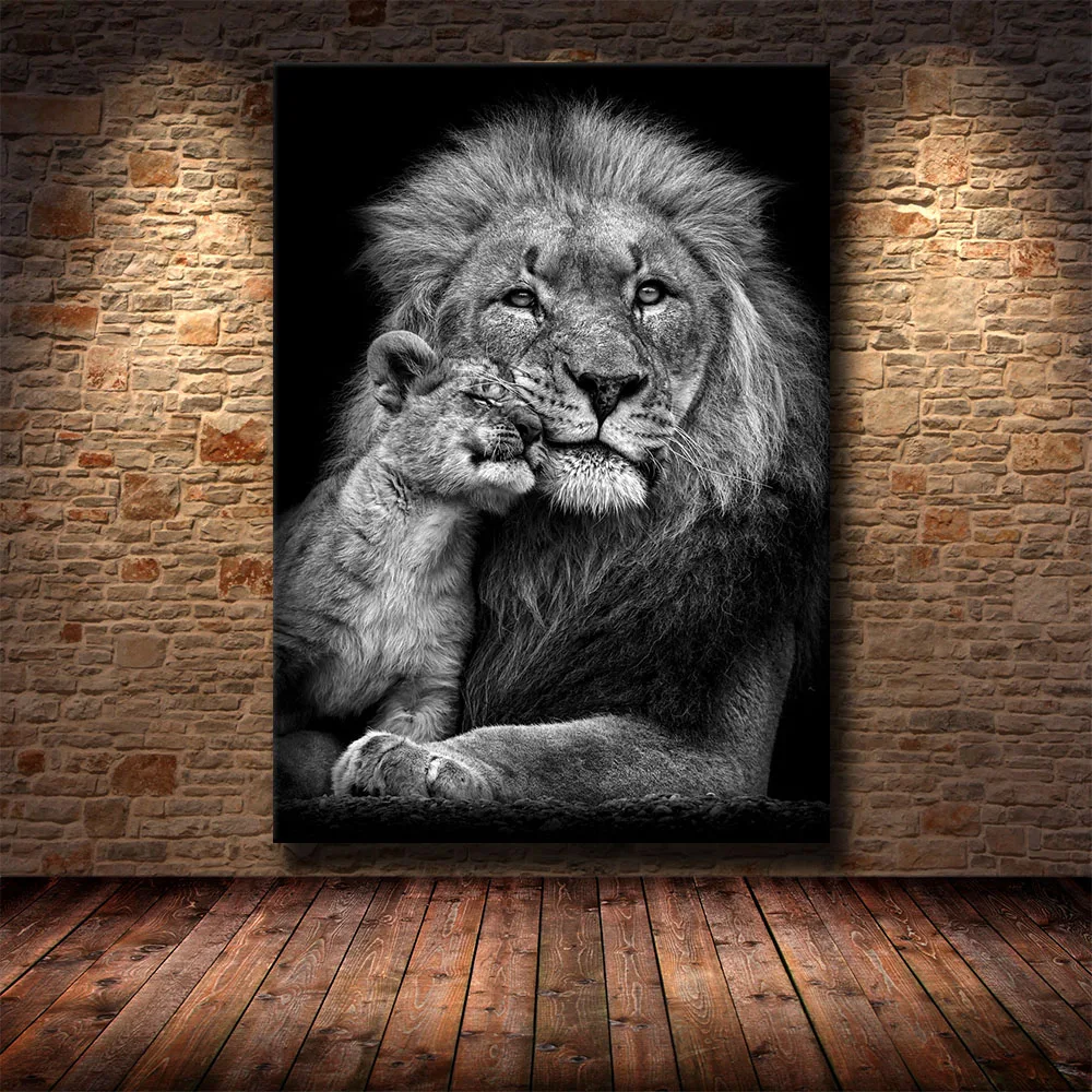 African Wild Lions Lover Silk Paintings on The Wall Art Lions Poster and Prints Black and White Animals Art Pictures
African Wild Lions Lover Silk Paintings on The Wall Art Lions Poster and Prints Black and White Animals Art Pictures