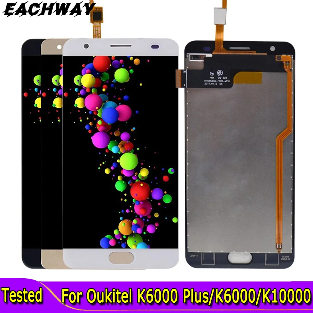 5.5" For Oukitel K6000 Plus LCD Display With Touch Screen Screen Digitizer Assembly K10000 Replacement For Oukitel K6000 Pro LCD
5.5" For Oukitel K6000 Plus LCD Display With Touch Screen Screen Digitizer Assembly K10000 Replacement For Oukitel K6000 Pro LCD
