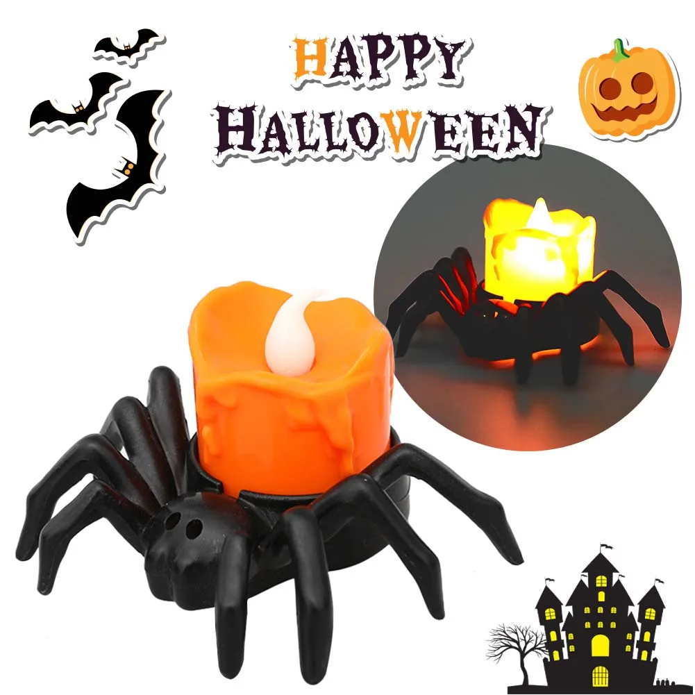 12pcs Happy Halloween Flameless LED Candle Light Spider Pumpkin Lamp For Home Bar Haunted House Trick Or Treat Party Decorations
12pcs Happy Halloween Flameless LED Candle Light Spider Pumpkin Lamp For Home Bar Haunted House Trick Or Treat Party Decorations